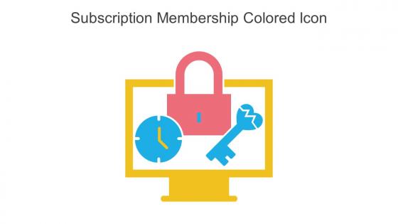 Subscription Membership Colored Icon In Powerpoint Pptx Png And Editable Eps Format