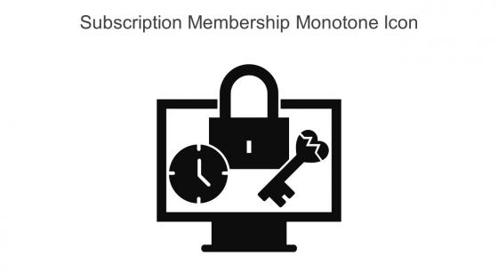 Subscription Membership Monotone Icon In Powerpoint Pptx Png And Editable Eps Format