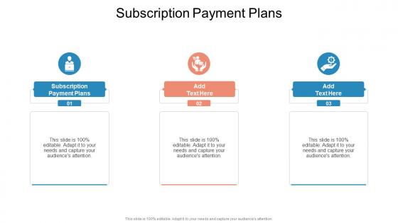 Subscription Payment Plans In Powerpoint And Google Slides Cpb