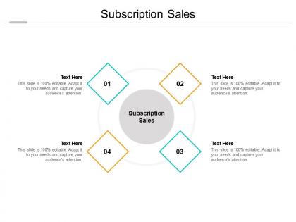 Subscription sales ppt powerpoint presentation model elements cpb