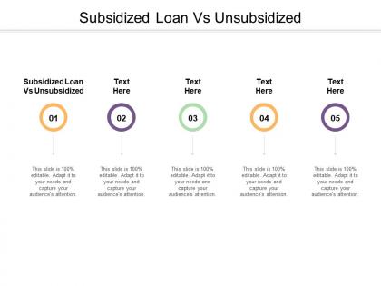 Subsidized loan vs unsubsidized ppt powerpoint presentation show graphics tutorials cpb