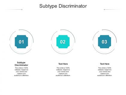 Subtype discriminator ppt powerpoint presentation professional icon cpb