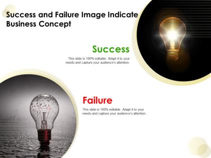 Success and failure image indicate business concept