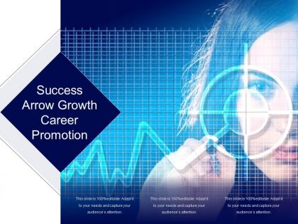 Success arrow growth career promotion