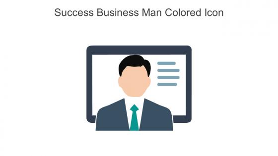 Success Business Man Colored Icon In Powerpoint Pptx Png And Editable Eps Format