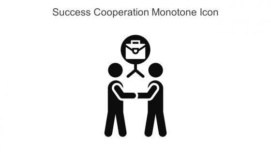 Success Cooperation Monotone Icon In Powerpoint Pptx Png And Editable Eps Format