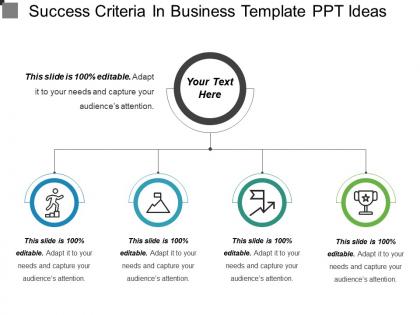 Success criteria in business template ppt ideas