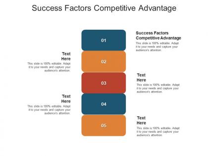 Success factors competitive advantage ppt powerpoint presentation pictures graphics cpb