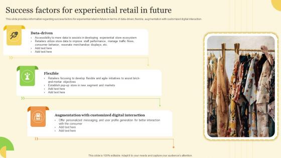 Success Factors For Experiential Retail In Future Developing Experiential Retail
