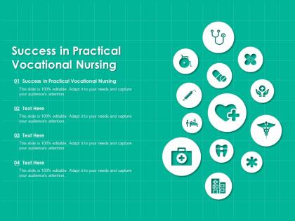 Success in practical vocational nursing ppt powerpoint presentation professional information
