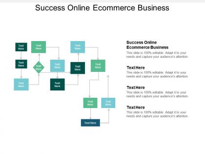 Success online ecommerce business ppt powerpoint presentation gallery brochure cpb