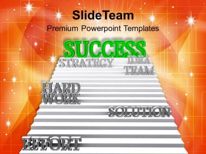 Success path on ladder powerpoint templates ppt themes and graphics 0113