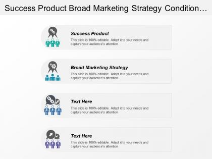 Success product broad marketing strategy condition effective segmentation
