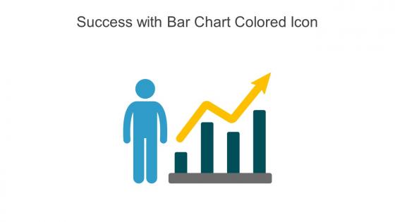 Success With Bar Chart Colored Icon In Powerpoint Pptx Png And Editable Eps Format