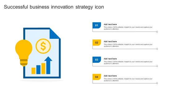 Successful Business Innovation Strategy Icon