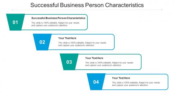 Successful business person characteristics ppt inspiration influencers cpb