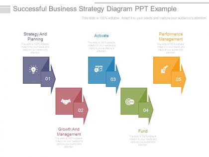 Successful business strategy diagram ppt example