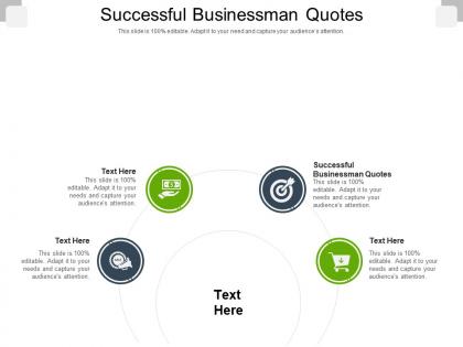 Successful businessman quotes ppt powerpoint presentation model skills cpb