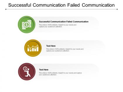 Successful communication failed communication ppt powerpoint presentation icon template cpb