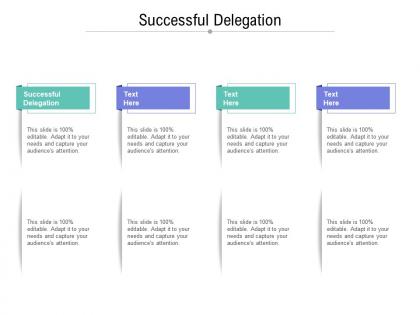 Successful delegation ppt powerpoint presentation slides graphics cpb