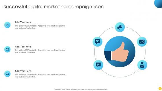 Successful Digital Marketing Campaign Icon