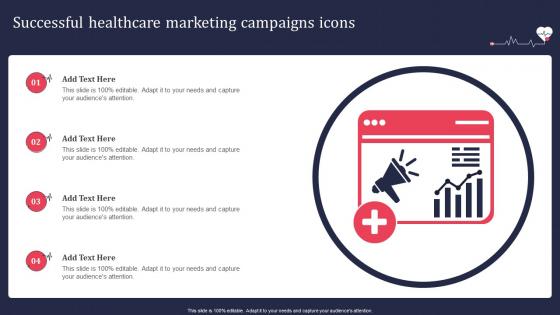 Successful Healthcare Marketing Campaigns Icons