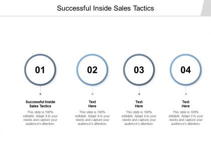 Successful inside sales tactics ppt powerpoint presentation professional structure cpb