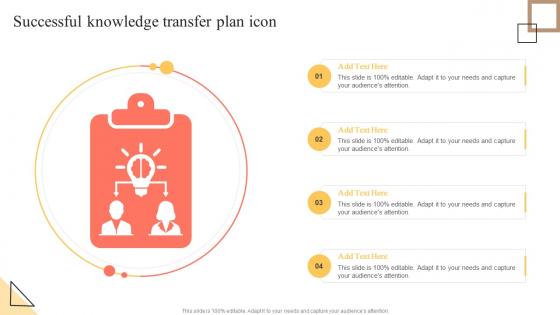 Successful Knowledge Transfer Plan Icon