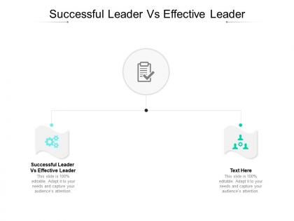 Successful leader vs effective leader ppt powerpoint presentation slides styles cpb