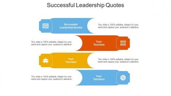 Successful leadership quotes ppt powerpoint presentation icon template cpb