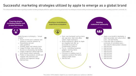 Successful Marketing Strategies Utilized By Apple To Emerge As A Global Unearthing Apples Billion Dollar