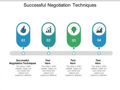 Successful negotiation techniques ppt powerpoint presentation infographic template cpb