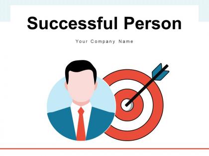 Successful Person Corporate Goal Champion Business Objectives