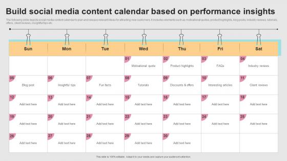 Successful Real Time Marketing Build Social Media Content Calendar Based MKT SS V
