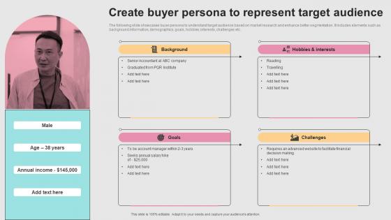 Successful Real Time Marketing Create Buyer Persona To Represent Target Audience MKT SS V