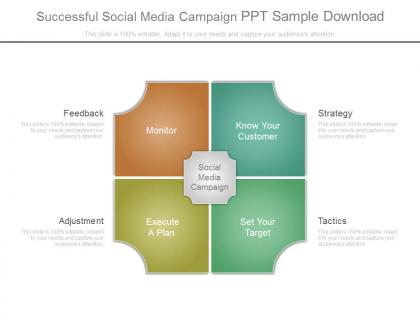 Successful social media campaign ppt sample download