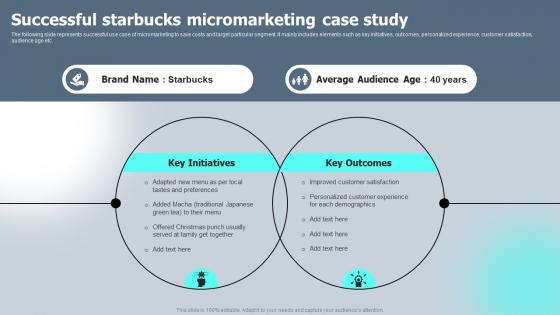 Successful Starbucks Micromarketing Case Study Macro VS Micromarketing Strategies MKT SS V