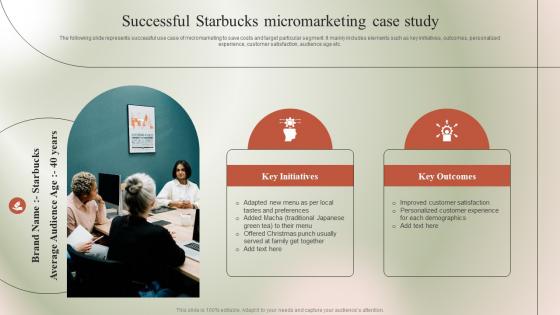 Successful Starbucks Micromarketing Case Study Micromarketing Guide To Target MKT SS