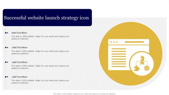 Successful Website Launch Strategy Icon