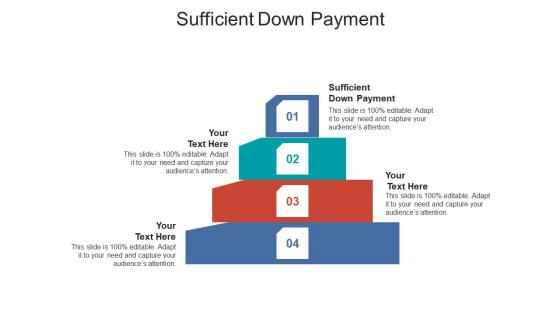 Sufficient down payment ppt powerpoint presentation professional visuals cpb