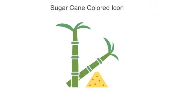 Sugar Cane Colored Icon In Powerpoint Pptx Png And Editable Eps Format