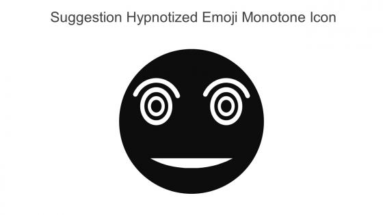 Suggestion Hypnotized Emoji Monotone Icon In Powerpoint Pptx Png And Editable Eps Format