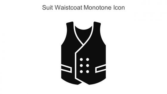 Suit Waistcoat Monotone Icon In Powerpoint Pptx Png And Editable Eps Format