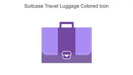 Suitcase Travel Luggage Colored Icon In Powerpoint Pptx Png And Editable Eps Format