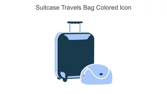 Suitcase Travels Bag Colored Icon In Powerpoint Pptx Png And Editable Eps Format