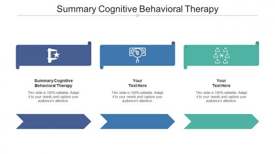 Summary cognitive behavioral therapy ppt powerpoint presentation gallery inspiration cpb