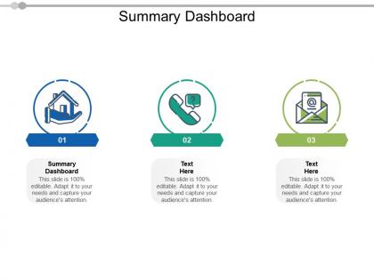 Summary dashboard ppt powerpoint presentation ideas graphics template cpb