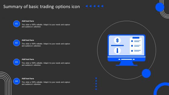 Summary Of Basic Trading Options Icon