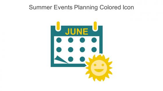 Summer Events Planning Colored Icon In Powerpoint Pptx Png And Editable Eps Format