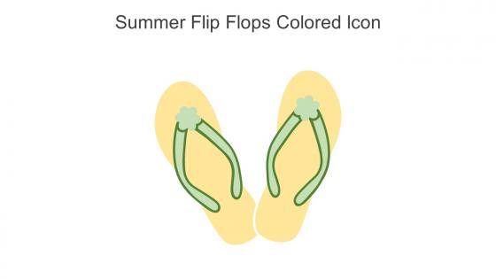 Summer Flip Flops Colored Icon In Powerpoint Pptx Png And Editable Eps Format